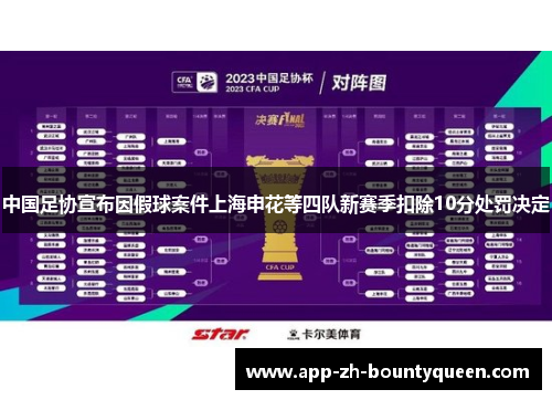 中国足协宣布因假球案件上海申花等四队新赛季扣除10分处罚决定